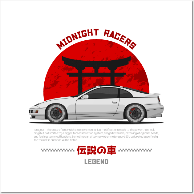Tuner White 300ZX Z32 JDM Wall Art by GoldenTuners